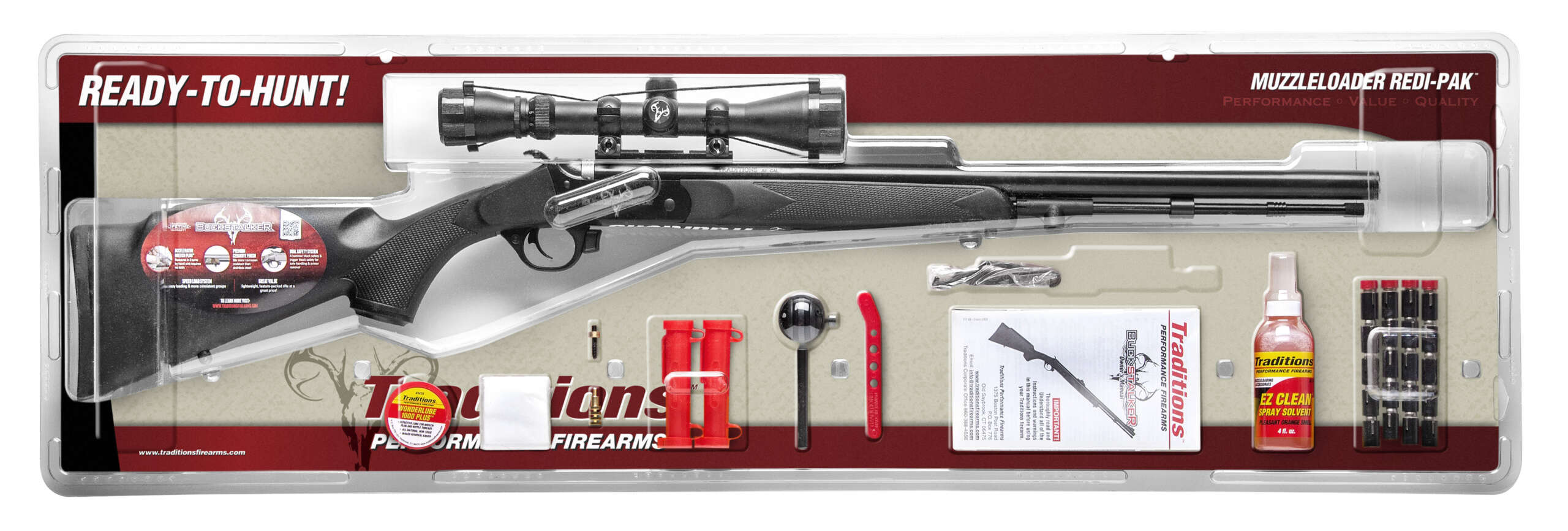 BUCKSTALKER XT 50CAL BLK PKG